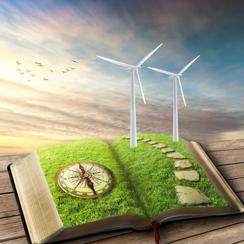 风力发电机-生态学-能源产业概念的未来
